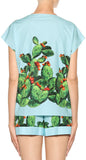 Cactus Print Top & Short Set