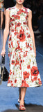Poppy Print Poplin Dress