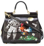 Sicily Astronaut Printed Tote Bag