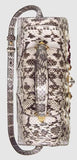 Snakeskin Top Handle Bag