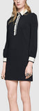 Black & White Long-Sleeve Dress
