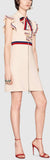 'Sylvie Web' Ruffle Zip-Front Dress, White - DESIGNER INSPIRED FASHIONS