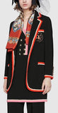 Viscose Jacket with Fox Crest | DESIGNER INSPIRED FASHIONS