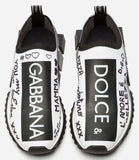 Sneakers in Sorrento Graffiti Print - Yellow or White