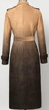Stone D̩grad̩ Faux-Suede Trench Coat