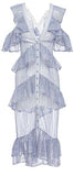 'Melody' Periwinkle Midi Dress - DESIGNER INSPIRED FASHIONS