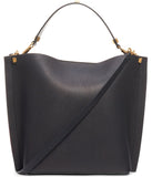 Go Logo Escape Leather Hobo Bag, Black