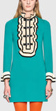 Ruffled Bib Mini Dress - DESIGNER INSPIRED FASHIONS