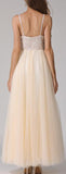 Sequined Sleeveless Tulle/Mesh Gown