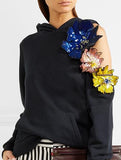 Cut-Out Flower Hoodie