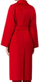 Cashmere & Wool Coat in Red - DESIGNER INSPIRED FASHIONS