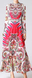 Paisley Printed Vintage Dress