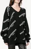 Logo Print Jumper, Black | DESIGNER INSPIRED FASHIONS