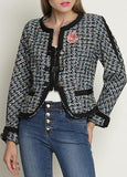 Cashmere-Blend Tweed Jacket