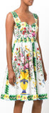 Bouquet Printed Dress - DESIGNER INSPIRED FASHIONS