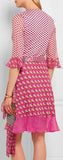 'Nieves' Printed Wrap Dress - DESIGNER INSPIRED FASHIONS