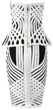 Black & White Techno Strapless Bandage Top & Skirt Set - DESIGNER INSPIRED FASHIONS