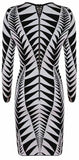 'Jagged Edge' Knit Bodycon Mini Dress