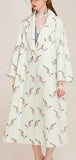 Bird & Floral Embroidered Long Wool & Cashmere Coat - DESIGNER INSPIRED FASHIONS