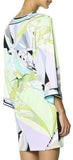 Color-Block Printed Jersey Silk Dress - DESIGNER INSPIRED FASHIONS