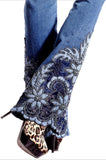 Embellished Flared Jeans - DESIGNER INSPIRED FASHIONS