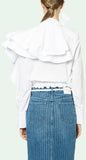 Crazy Ruffle Shirt, White