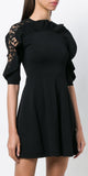 Black Lace Insert Dress