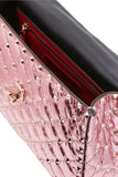 The Rockstud Spike Quilted Metallic Leather Shoulder Bag