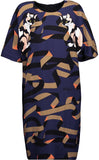 Cat Print Shift Dress