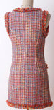 Frayed Mini Tweed Dress