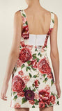 Peony Print Mini Dress