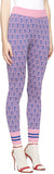 Mushroom Knit Leggings, Pink