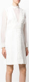Ruffle Lace-Trimmed Mini Dress