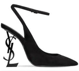110 mm Opyum Suede Ankle Strap Pumps | DESIGNER INSPIRED FASHIONS