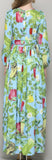 Garden Vegetable Print Dress with Sash