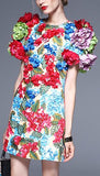 3D Floral Applique Dress