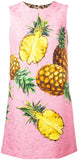 Jacquard Pineapple Printed Brocade Dress - DESIGNER INSPIRED FASHIONS