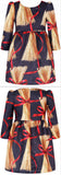 Jacquard Spaghetti Print Dress - DESIGNER INSPIRED FASHIONS