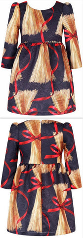 Jacquard Spaghetti Print Dress - DESIGNER INSPIRED FASHIONS