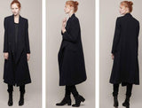 Wool Blend Coat in Black or White - DESIGNER INSPIRED FASHIONS