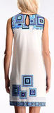 Printed Silk Jersey Sleeveless Day Dress - DESIGNER INSPIRED FASHIONS