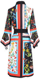 Floral Print Kimono Dress