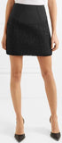 Tweed Paneled Scuba Jacket and Mini Skirt Set
