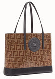 Shopping Logo Leather Shopper - Beige or Black