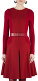 Long-Sleeve Zip-Front Dress