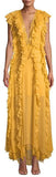 'Ambra' V-Neck Cap-Sleeve Layered Ruffle Maxi Dress | DESIGNER INSPIRED FASHIONS