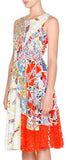 Geometric Cady Laser-Cut Dress - DESIGNER INSPIRED FASHIONS