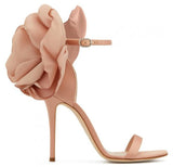 Peony Sandals - Black, Nude/Pink, Red