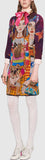 'Unskilled Worker' Print Mini Dress