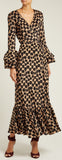 Puff-Sleeve Wrap Dress | DESIGNER INSPIRED FASHIONS